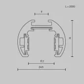 Шинопровод Exility TRXM034-R-412W