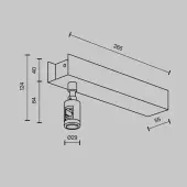 Основание для трекового светильника Flarity TRA156C-BB1-B