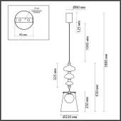 Подвесная люстра Amore 5411/18LB