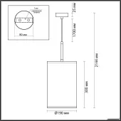 Подвесная люстра Bergi 5064/1A