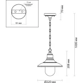 Уличный подвесной светильник Campa 4965/1