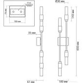 Бра Candel 5009/10WL