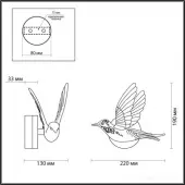 Бра Colombella 4341/3WLA