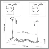 Подвесная люстра Corda 4397/40L