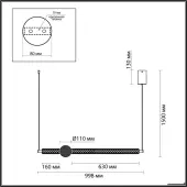 Подвесная люстра Crystal 5007/28L