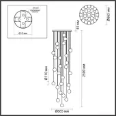Подвесная люстра Crystal 5008/120L