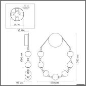 Бра Crystal 5008/25WL