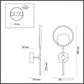 Бра Denzel 4322/15WL
