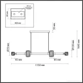 Подвесная люстра Kliff 5426/40L