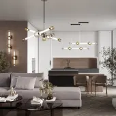 Подвесная люстра Kliff 5427/54CL