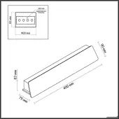 Уличный настенный светильник Leo 6642/12WL