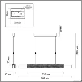 Подвесная люстра Marmi 4361/25L