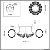 Припотолочная люстра Mirage 5030/104CL