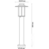 Садовый светильник Mito 4047/1F