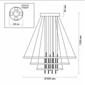Светильник подвесной Monica 3901/99L
