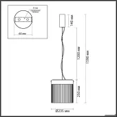 Подвесная люстра Pillari 5047/20L