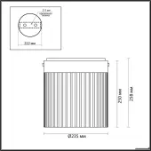 Люстра средней высоты Pillari 5047/20LC