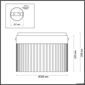 Люстра средней высоты Pillari 5047/24LC
