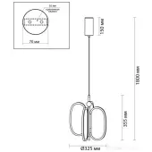 Подвесная люстра Piuma 6665/38L