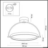 Люстра средней высоты Solaris 6627/36CL