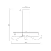 Подвесная люстра Далия 08041.19 (черный)