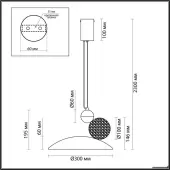 Подвесная люстра Travertino 6626/20L