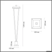 Фонарный столб Vart 6654/10GL