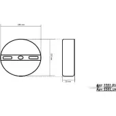 Бра Затмение 2201.01 (белый)