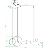Подвесная люстра Иона 09408-5.19 (черный)