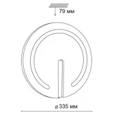Тарелка Button 3041/CL