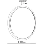Светильник-тарелка Omega White 7661/24L