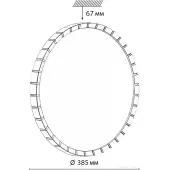 Припотолочная люстра Pale 7648/DL