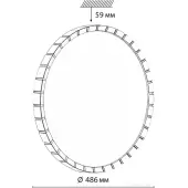 Припотолочная люстра Pale 7649/EL