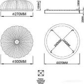 Припотолочная люстра Tesoro 7719/36L