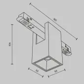 Трековый светильник Alfa TR121-2-7W4K-BS