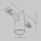 Трековый светильник Alfa TR122-4-7W-DS-B