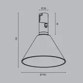 Трековый светильник Biancа TR206-1-3W3K-B