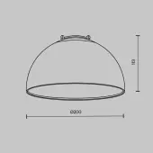 Светильник Bowl TR126B-20W4K-B