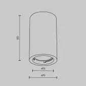 Точечный светильник Conik gyps C003CW-01W-1