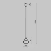 Трековый светильник Cono TR166-1-7W3K-M-B
