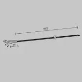 Трековый светильник Flex TR160-1-50W3K-5B