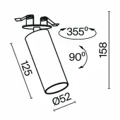 Точечный светильник Focus LED C053CL-L12W4K-W-B