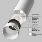 Трековый светильник Focus LED TR032-4-20W3K-S-DS-W