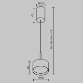 Подвесная люстра Glare P102PL-12W3K-B