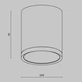 Точечный светильник Hoop C086CM-GX53-MRD-BG