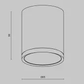 Точечный светильник Hoop C086CM-GX53-MRD-WB