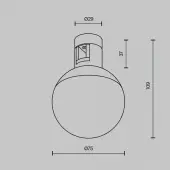Трековый светильник Luna TR149-1-5W3K-BS