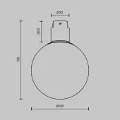 Трековый светильник Luna TR171-1-5W3K-WB