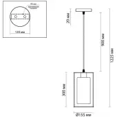 Подвесная люстра Elliot 3728/1