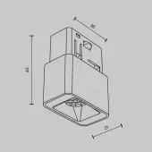 Трековый светильник Points S TR100-2-2W4K-S-B